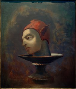 La cabeza de Perseo (La cabeza de Mercurio en un plato) de Odilon Redon